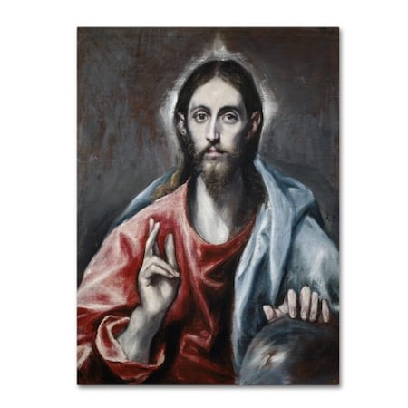 El Greco 'The Saviour Of The World' Canvas Art,24x32